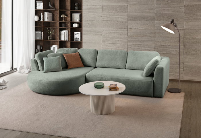 Atelier Del Sofa Venezia Left - Liquid Green Atelier Del Sofa Venezia Left - Liquid Green